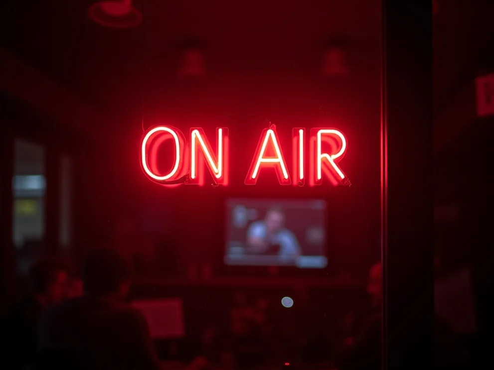 On Air Schild im Studio